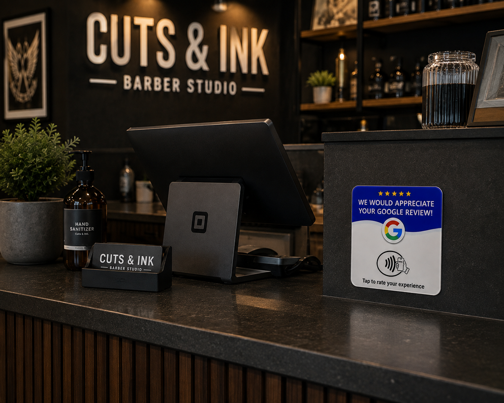 Google Review Plaque (Blue)