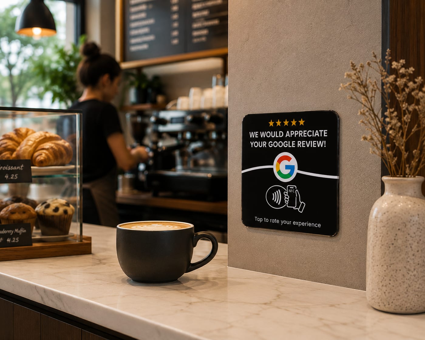 Cafe — a Rapid Review Co. plaque in place